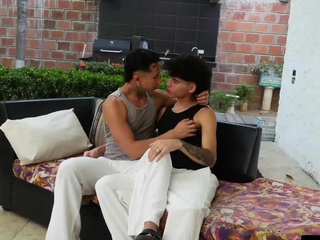 Inked Gay Takes Big Cock After Blowjob