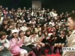 Subtitled gargantuan Japanese CFNM appreciation show