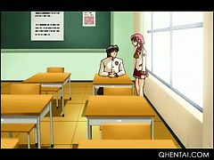 Little hentai schoolgirl gets dripping cunt licked and