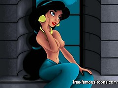 Aladdin and Jasmine porn parody