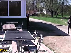 Young girl in out door porn movie