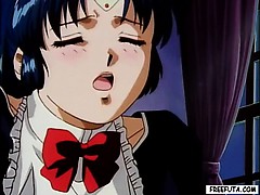 Hentai shemale fingering and fucking girls wet pussy