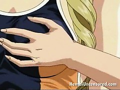 Stimulating blonde hentai girl getting pounded by her horny