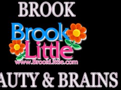 Cute blonde girl Brook Little has a little bit of fun in