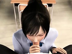 Classroom sex 3D anime