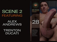 Trenton Ducati fucks young stud Alex Andrews in the kitchen