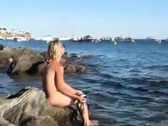 Naked Girl At The Beach