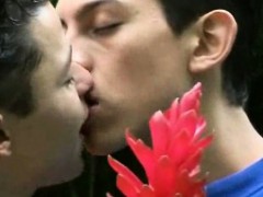 Shameless young gay latinos making out alfresco