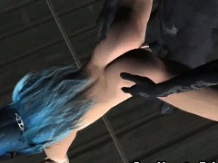 Sexy 3D cartoon elf babe getting fucked by a monster