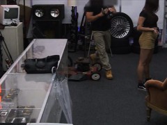 College girl pawns her pussy for money at the pawnshop