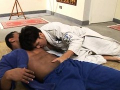 Muscle Hunks Trainer get Fucked at Karate session