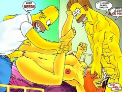 Griffins and Simpsons hentai porn parody