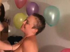 Naked girls drinking and fucking in sex games