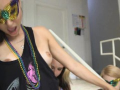 College Girls Dildo Fucking At Sorority House Hazing Party