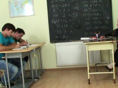 Old threesome in the classroom