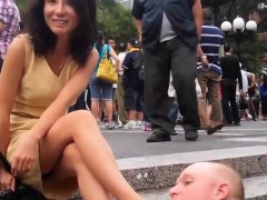 Public Foot Worship In New York City
