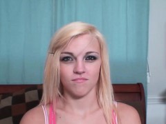 Little Blonde Lacey Leveah Newbie Hits POV Casting Couch