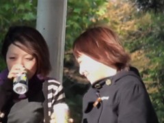 Asian slut piss in public