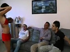 Horny Wife Gets Fucked In A Gang Bang