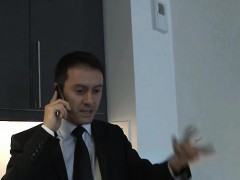 Young model deepthroat cum swallow