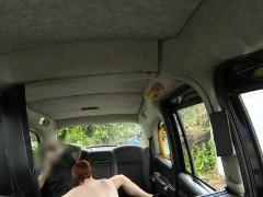 Kinky redhead with huge tits gets fucked for her taxi fare