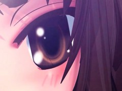 3d anime anime girls in threesome at school