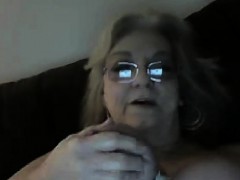 Granny Abusing Her Tits And Nipples