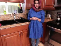 Cute Arab teen babe Ada gets her pussy banged and creampied