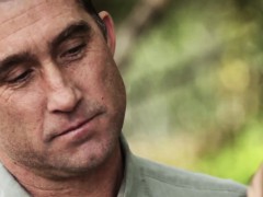 Throatfucked busty babe pleasing old man