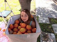 ExxtraSmall-Cute Petite Spinner goes for Juicy Wet Ride