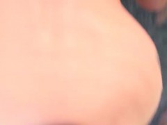 Fortunate babe picks up hot creampie