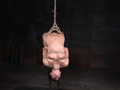 Flexible bdsm sub tied up and toyed by dom