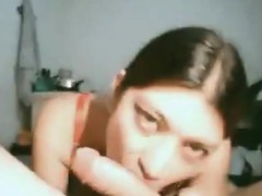 Desi woman knows deepthroat sucking