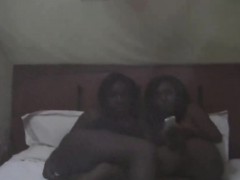 Amazing African babes lick each others pussy and having fun