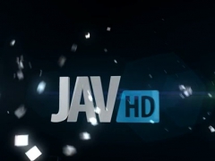 Sexy oriental mom strips and her taut pussy finger fucked