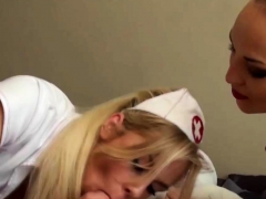 Slutty Nurse Chicks Gave a Blowjob