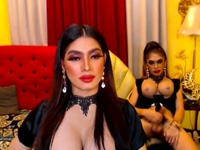 Lusty shemale duo enjoys anus have sex on cam | Tranny Update