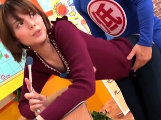 Dildoing asian teen rammed hard doggystyle