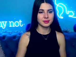 Cute curly brunette solo webcam masturbation