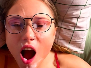 Hot Brunette Girlfriend POV Blowjob