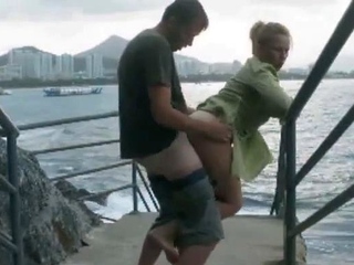 Outdoor Sex by the Water with a Hot Blonde
