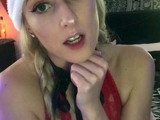 Blonde teen amateur teasing solo