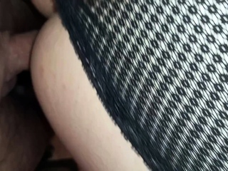 I love to fuck her in her panties doggy style
