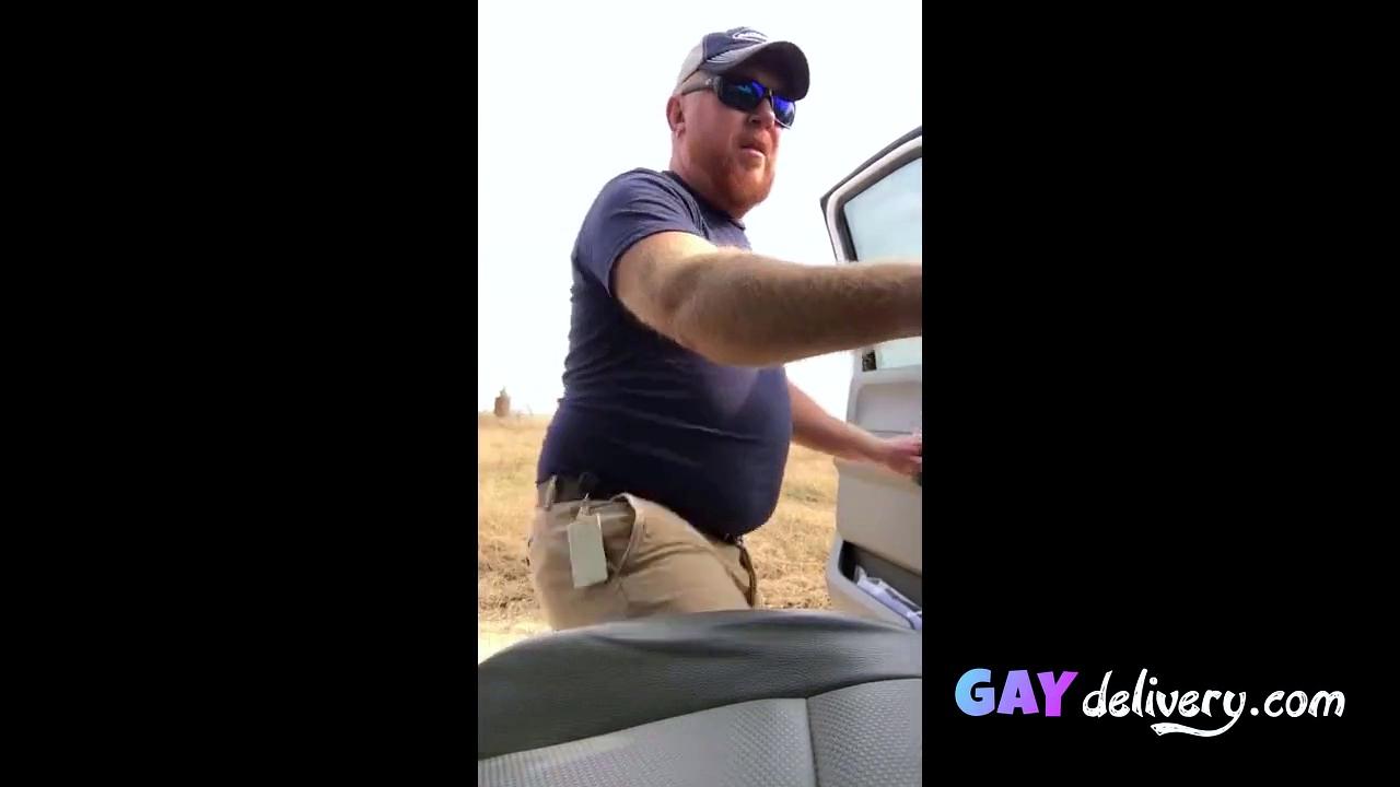 Pissing Outdoors with a Hairy Stud