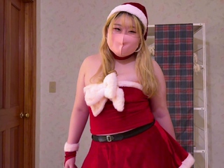 A Japanese nurse who presents toys at Santa Cos at Christmas
