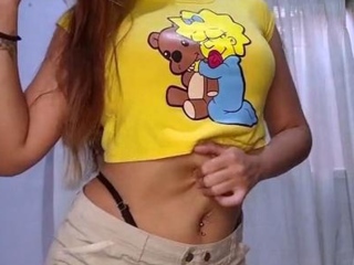 Cute brunette amateur babe sosha masturbating