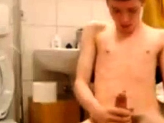 Cute Skinny Twink Plays with Big Cock