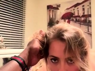 Big cock EXGF interracial busty geek coed blowjob
