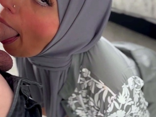 Hijabi maid Aaliyah Yasin is interrupted whilst cleaning