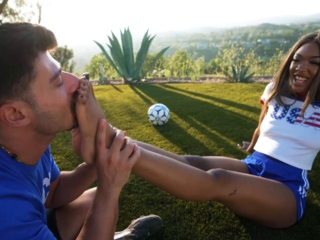 Outdoor Cock Riding With Athletes Dave Candle And Lana Gee